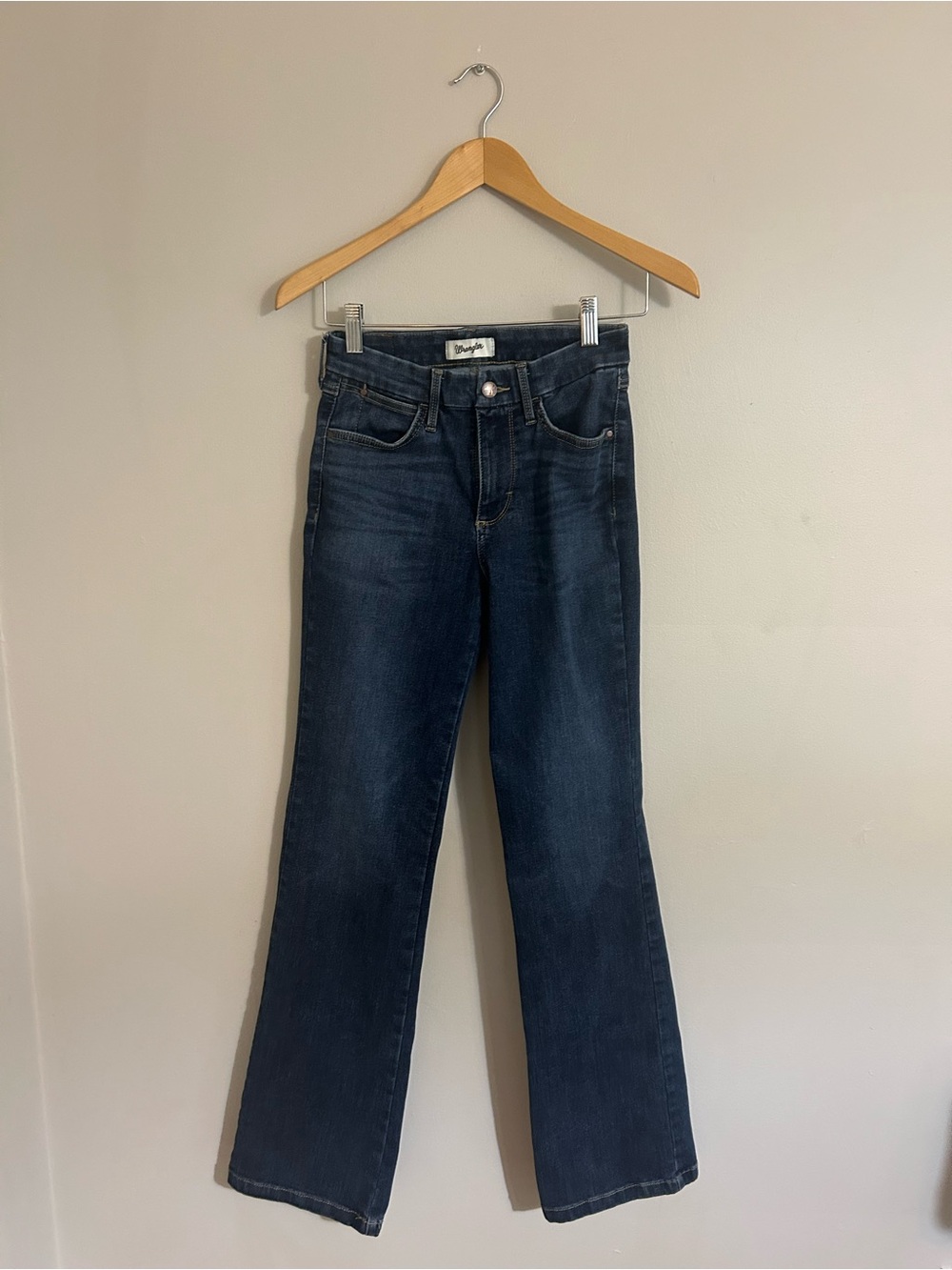Wrangler Women's Dark Blue Wide Leg Jeans